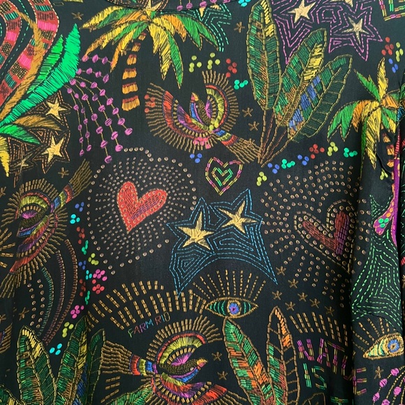 Farm Rio Amazonia Mini Dress Large - Picture 4 of 6